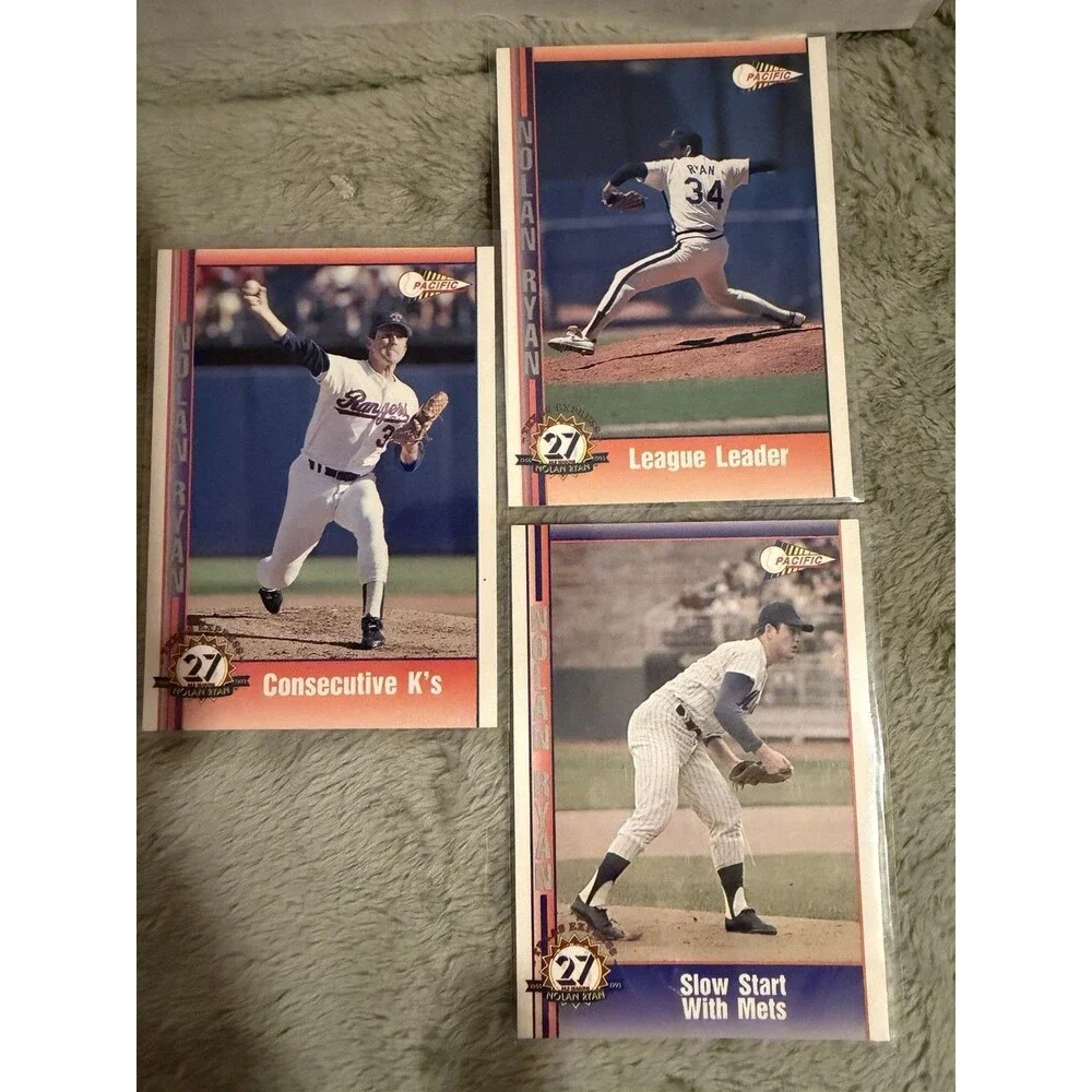 1991 Pacific Nolan Ryan Texas Express - Ryan #27 Collectors Bulk Lot Of (18)